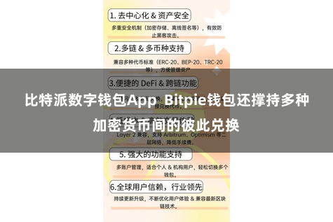 比特派数字钱包App Bitpie钱包还撑持多种加密货币间的彼此兑换