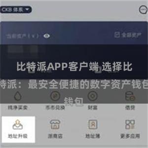 比特派APP客户端 选择比特派：最安全便捷的数字资产钱包